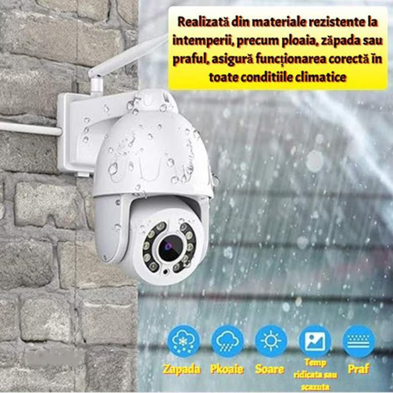 Camera de supraveghere WIFI de exterior cu antena de amplificare