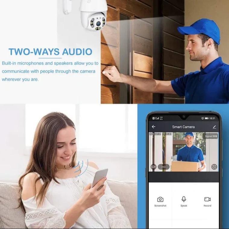 Camera de supraveghere WIFI de exterior cu antena de amplificare