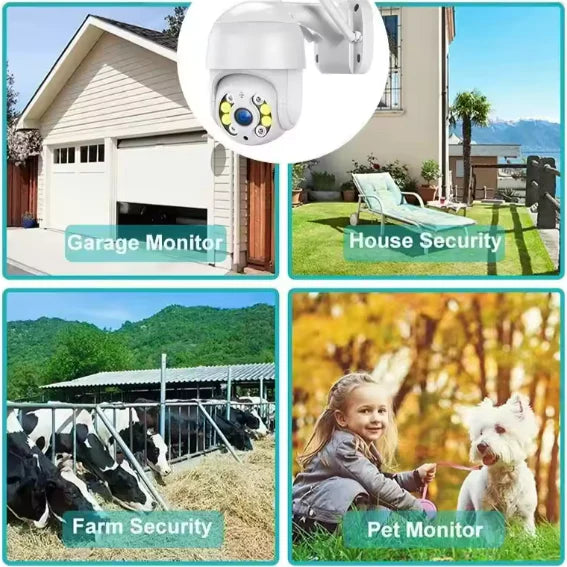 Camera de supraveghere WIFI de exterior cu antena de amplificare